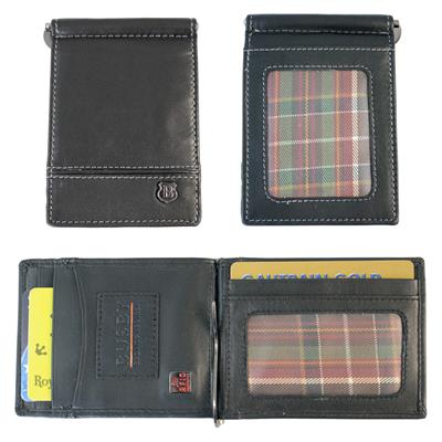 BUSBY TOULON NOTE CLIP RFID LEATHER WALLET