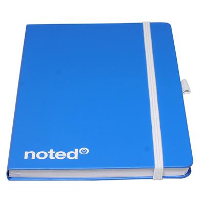 A5 Blue  Notebook With White Elastic